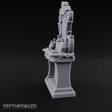 Scroll-Framed Potion-Scattered Noble Vanity Dresser Miniature for Dungeons and Dragons, Pathfinder or other TTRPGs