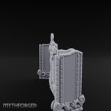 Scroll-Topped Bead-Draped Noble Folding Screen Miniature for Dungeons and Dragons, Pathfinder or other TTRPGs