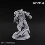 Scurrying Blade Wielding Ratfolk Warrior A Miniature for Dungeons and Dragons, Pathfinder or other TTRPGs