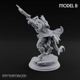 Scurrying Blade Wielding Ratfolk Warrior B Miniature for Dungeons and Dragons, Pathfinder or other TTRPGs