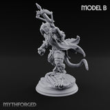 Scurrying Blade Wielding Ratfolk Warrior B Miniature for Dungeons and Dragons, Pathfinder or other TTRPGs