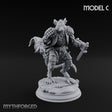 Scurrying Blade Wielding Ratfolk Warrior C Miniature for Dungeons and Dragons, Pathfinder or other TTRPGs