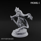 Scurrying Blade Wielding Ratfolk Warrior C Miniature for Dungeons and Dragons, Pathfinder or other TTRPGs