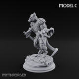 Scurrying Blade Wielding Ratfolk Warrior C Miniature for Dungeons and Dragons, Pathfinder or other TTRPGs