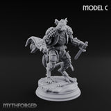 Scurrying Blade Wielding Ratfolk Warrior C Miniature for Dungeons and Dragons, Pathfinder or other TTRPGs