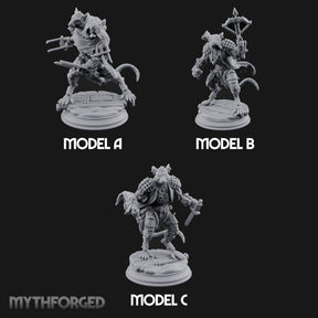 Scurrying Blade Wielding Ratfolk Warriors — Full Set