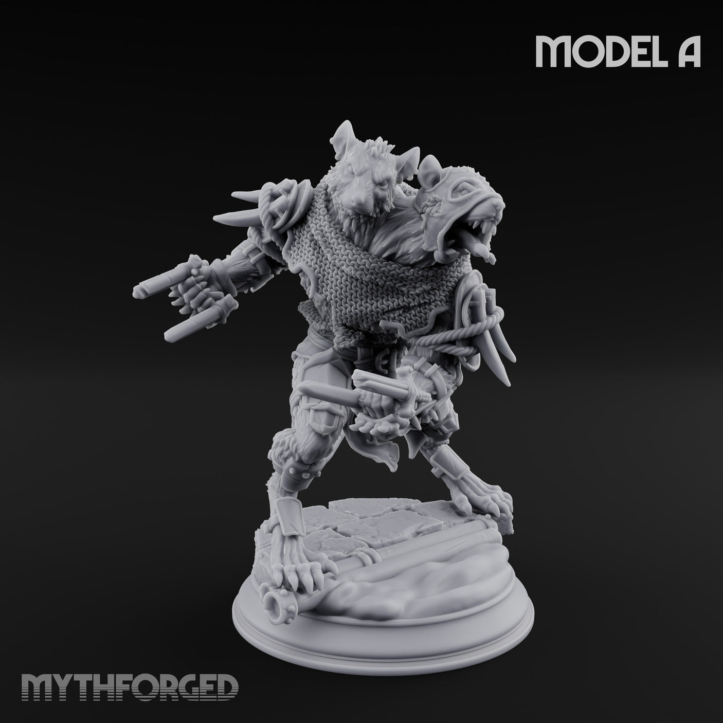 Scurrying Blade Wielding Ratfolk Warriors — A gallery 1