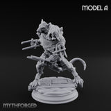 Scurrying Blade Wielding Ratfolk Warriors — A
