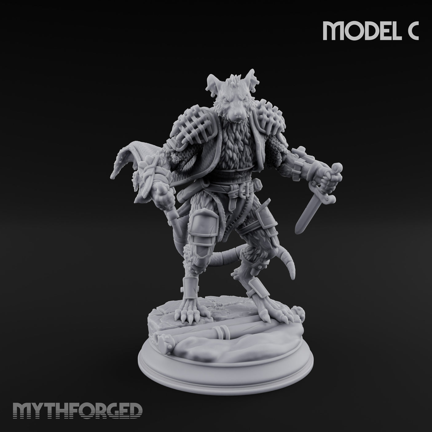 Scurrying Blade Wielding Ratfolk Warriors — C