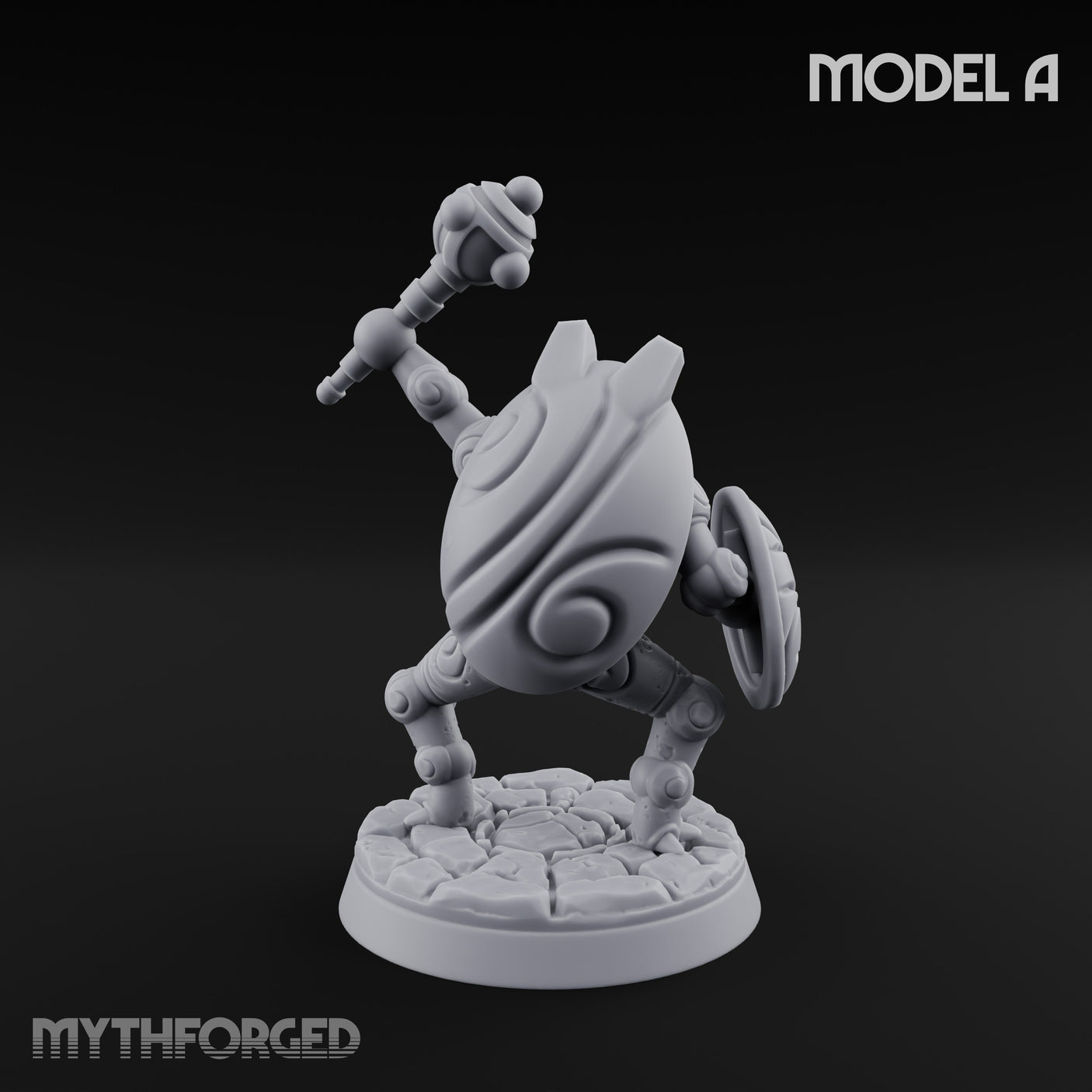 Scuttling And Scrapping Construct Grunt A Miniature for Dungeons and Dragons, Pathfinder or other TTRPGs
