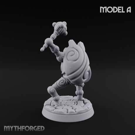 Scuttling And Scrapping Construct Grunt A Miniature for Dungeons and Dragons, Pathfinder or other TTRPGs