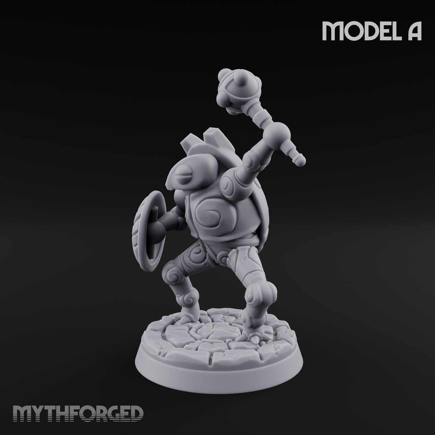 Scuttling And Scrapping Construct Grunt A Miniature for Dungeons and Dragons, Pathfinder or other TTRPGs