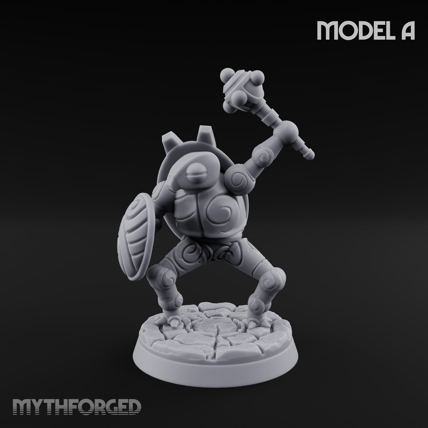 Scuttling And Scrapping Construct Grunt A Miniature for Dungeons and Dragons, Pathfinder or other TTRPGs