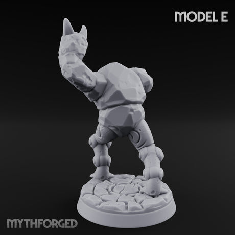Scuttling And Scrapping Construct Grunt E Miniature for Dungeons and Dragons, Pathfinder or other TTRPGs