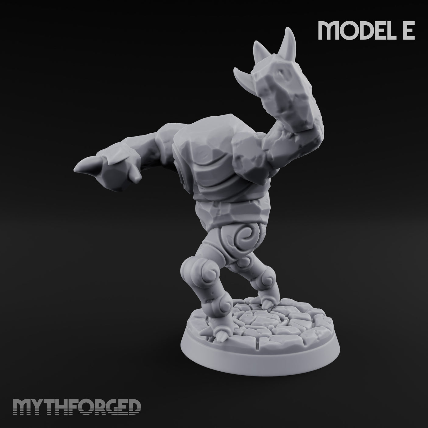 Scuttling And Scrapping Construct Grunt E Miniature for Dungeons and Dragons, Pathfinder or other TTRPGs