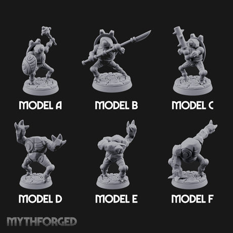 Scuttling And Scrapping Construct Grunts Miniature for Dungeons and Dragons, Pathfinder or other TTRPGs