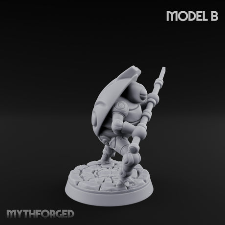 Scuttling And Scrapping Construct Grunts Miniature for Dungeons and Dragons, Pathfinder or other TTRPGs