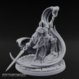 Scythe Dragging Banner Raising Warforged Pilgrim Miniature for Dungeons and Dragons, Pathfinder or other TTRPGs