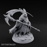 Scythe Sweeping Cloak Billowing Rabbitfolk Warrior gallery 1