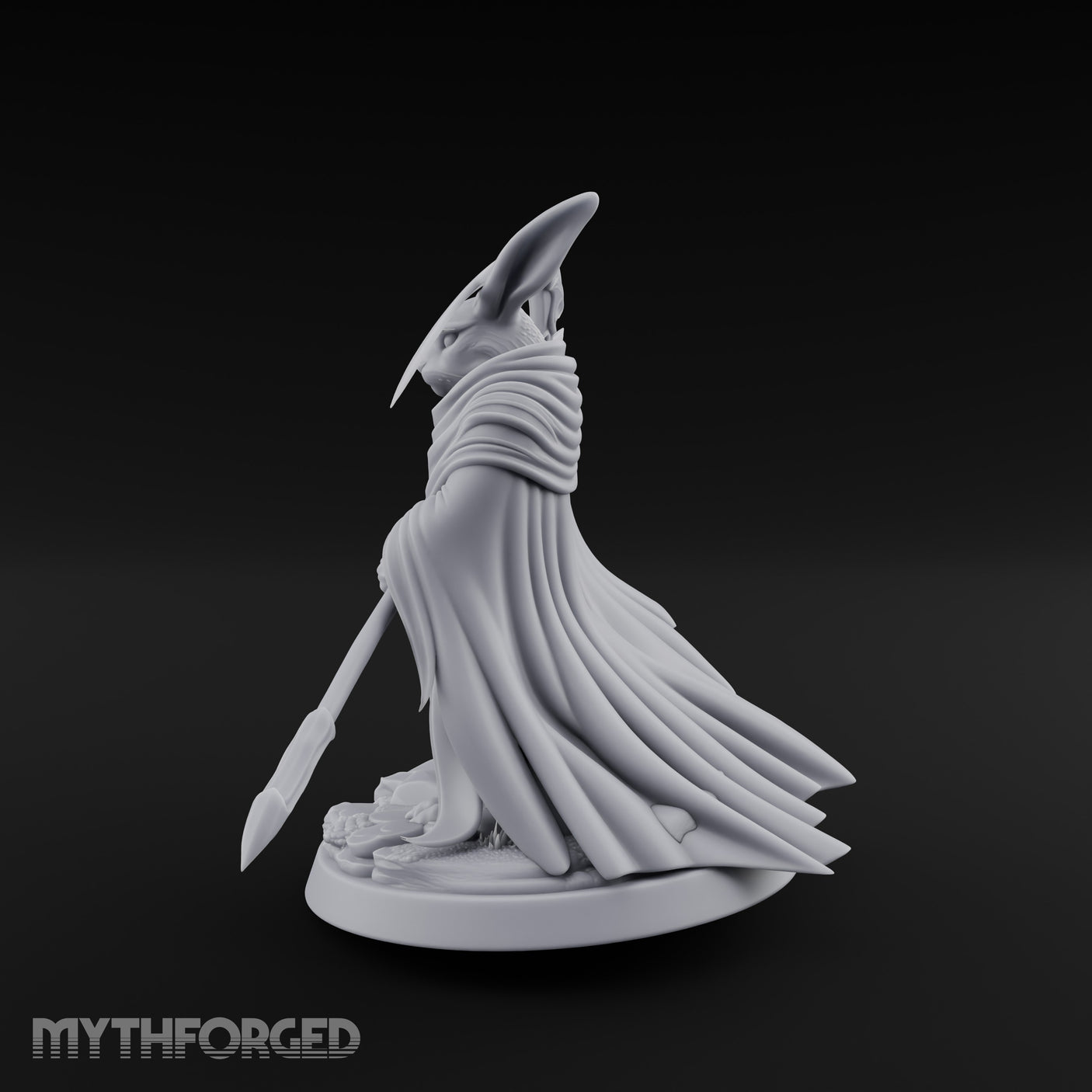 Scythe Sweeping Cloak Billowing Rabbitfolk Warrior gallery 11