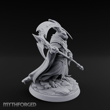 Scythe Sweeping Cloak Billowing Rabbitfolk Warrior gallery 4