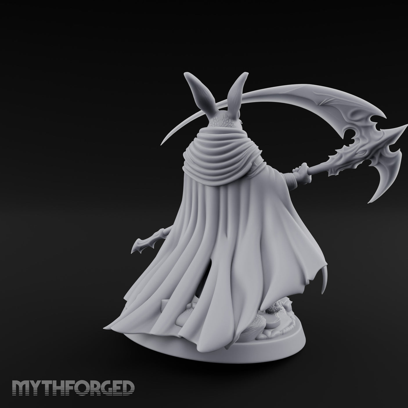 Scythe Sweeping Cloak Billowing Rabbitfolk Warrior gallery 8