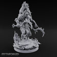 Scythe Swinging Demon Crusader Miniature for Dungeons and Dragons, Pathfinder or other TTRPGs