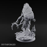 Scythe Swinging Demon Crusader Miniature for Dungeons and Dragons, Pathfinder or other TTRPGs