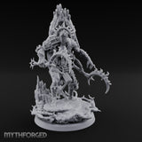 Scythe Swinging Demon Crusader Miniature for Dungeons and Dragons, Pathfinder or other TTRPGs