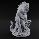 Belly Dragging Sea Troll Miniature for Dungeons and Dragons, Pathfinder or other TTRPGs