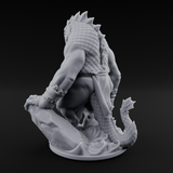 Belly Dragging Sea Troll Miniature for Dungeons and Dragons, Pathfinder or other TTRPGs