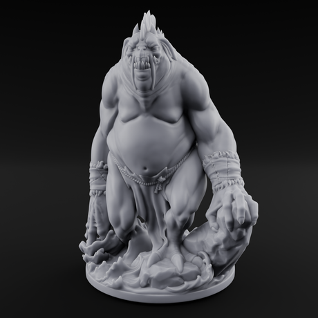 Belly Dragging Sea Troll Miniature for Dungeons and Dragons, Pathfinder or other TTRPGs