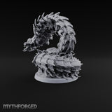 Bursting from Below Purple Worm B Miniature for Dungeons and Dragons, Pathfinder or other TTRPGs
