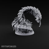 Bursting from Below Purple Worm C Miniature for Dungeons and Dragons, Pathfinder or other TTRPGs