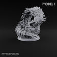 Bursting from Below Purple Worm C Miniature for Dungeons and Dragons, Pathfinder or other TTRPGs