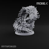 Bursting from Below Purple Worm C Miniature for Dungeons and Dragons, Pathfinder or other TTRPGs