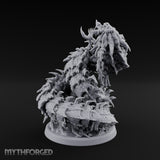 Bursting from Below Purple Worm D Miniature for Dungeons and Dragons, Pathfinder or other TTRPGs