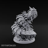 Bursting from Below Purple Worm D Miniature for Dungeons and Dragons, Pathfinder or other TTRPGs