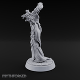 Arms Raised Triumphant Sorcerer Miniature for Dungeons and Dragons, Pathfinder or other TTRPGs