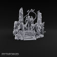 Three Scholars, One Bad Feeling Human Investigators on Standing-Stone Hilltop Diorama