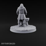 Holding the Line Human Guard H Miniature for Dungeons and Dragons, Pathfinder or other TTRPGs