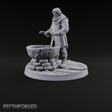 Holding the Line Human Guard H Miniature for Dungeons and Dragons, Pathfinder or other TTRPGs