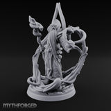 Serpent Staff Conjuring Human Archdruid Miniature for Dungeons and Dragons, Pathfinder or other TTRPGs