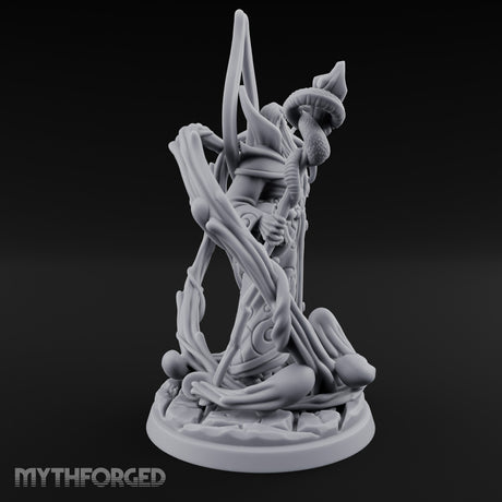 Serpent Staff Conjuring Human Archdruid Miniature for Dungeons and Dragons, Pathfinder or other TTRPGs