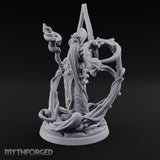 Serpent Staff Conjuring Human Archdruid Miniature for Dungeons and Dragons, Pathfinder or other TTRPGs