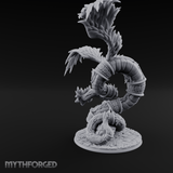 Coiled And Striking Couatl Miniature for Dungeons and Dragons, Pathfinder or other TTRPGs