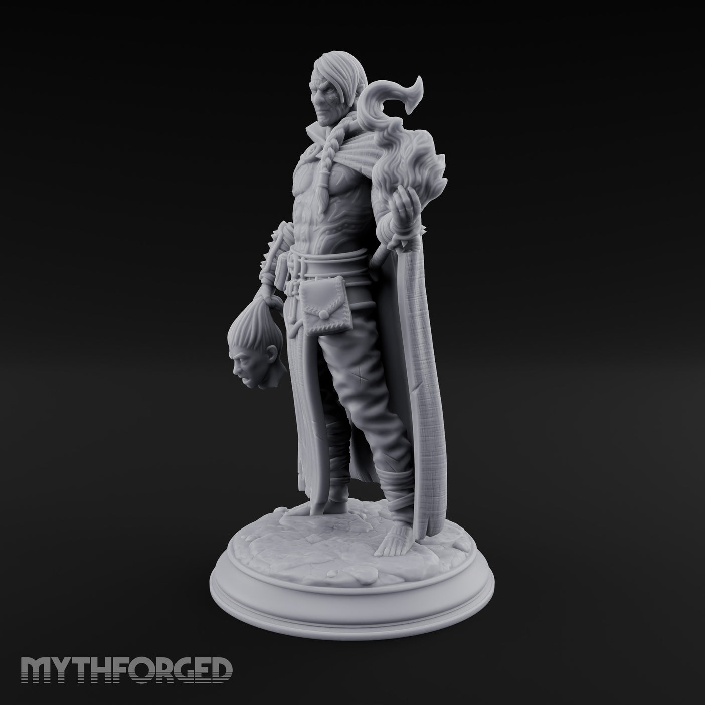 Severed Head Clutching Flame Conjuring Human Warlock gallery 15