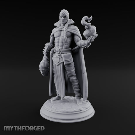 Severed Head Clutching Flame Conjuring Human Warlock gallery 18