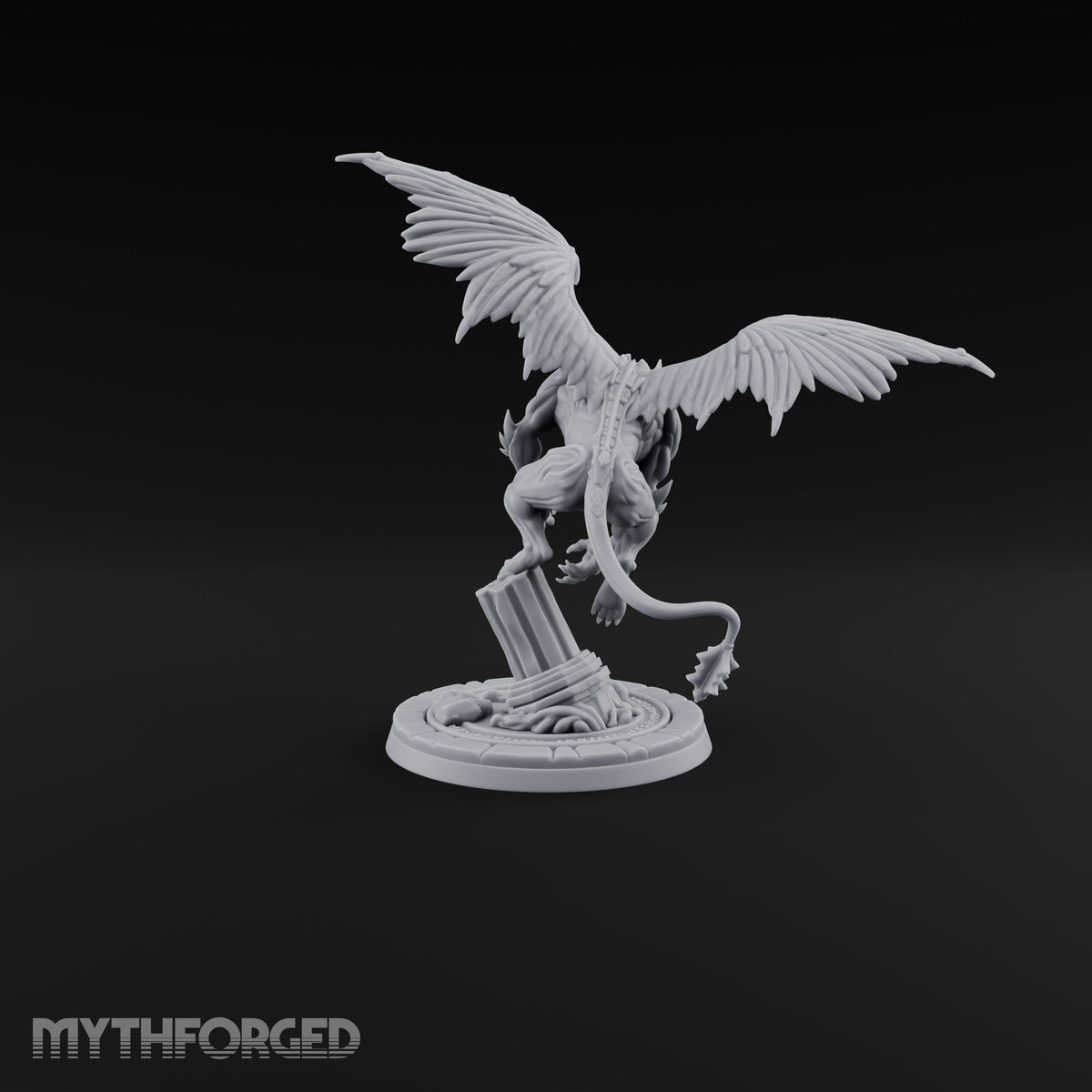 Swooping In Gargoyle Predator Miniature for Dungeons and Dragons, Pathfinder or other TTRPGs