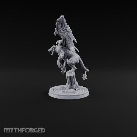 Swooping In Gargoyle Predator Miniature for Dungeons and Dragons, Pathfinder or other TTRPGs